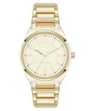 Anne Klein Women's Quartz Easy-to-read Gold-tone Metal Alloy Watch, 34mm In Gold