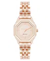 Anne Klein Women's Quartz Exquisite Rose Gold-tone Metal Alloy Watch, 28mm In Pink