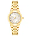 Anne Klein Women's Quartz Gold-tone Alloy Bracelet Watch, 26mm In Gold-tone,white