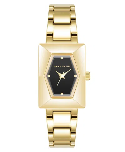 Anne Klein Women's Quartz Gold-tone Alloy Link Bracelet Watch, 20.5mm