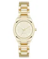 Anne Klein Women's Quartz Minimalist Gold-tone Metal Alloy Watch, 30mm In Gold