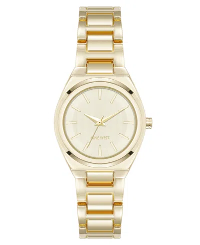 Anne Klein Women's Quartz Minimalist Gold-tone Metal Alloy Watch, 30mm