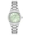 Anne Klein Women's Quartz Mint And Silver-tone Metal Alloy Classic Easy To Read Dial Watch, 26mm In Silver-tone,mint