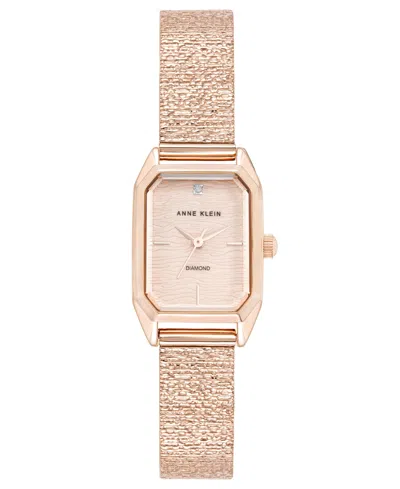 Anne Klein Women's Quartz Regency Rose Gold-tone Stainless Steel Watch, 21mm