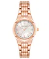 Anne Klein Women's Quartz Rose Gold-tone Alloy Bracelet Watch, 26mm In Rose Gold-tone,white