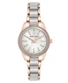 Anne Klein Women's Quartz Rose Gold-tone Alloy Metal Watch, 30mm In Taupe,rose Gold-tone