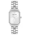 Anne Klein Women's Quartz Silver-tone Octagonal Metal Alloy Bracelet Watch, 24mm In Silver-tone