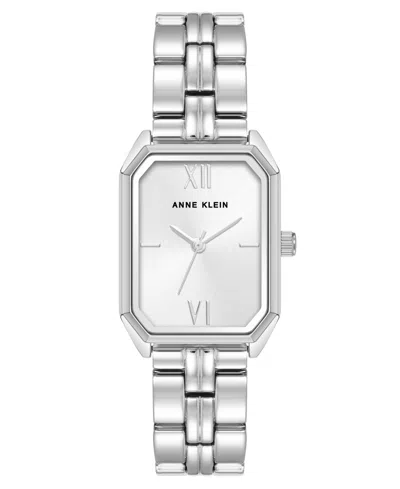 Anne Klein Women's Quartz Silver-tone Octagonal Metal Alloy Bracelet Watch, 24mm