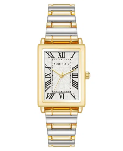 Anne Klein Women's Quartz Two-tone Alloy Bracelet Watch, 21mm In Gold