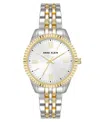 ANNE KLEIN WOMEN'S QUARTZ TWO-TONE ALLOY BRACELET WATCH, 30MM