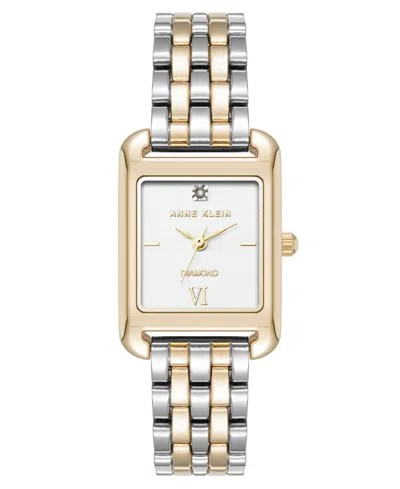 Anne Klein Women's Quartz Two-tone Alloy Link Bracelet, 23mm