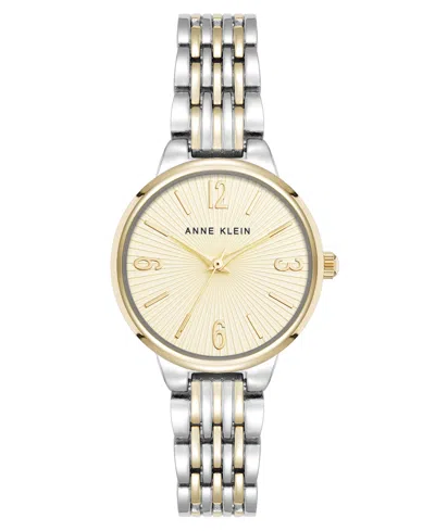 Anne Klein Women's Quartz Two-tone Metal Alloy Watch, 30mm In Multi