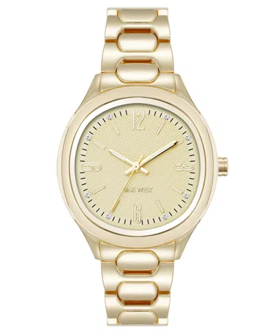 Anne Klein Women's Quartz Unique Gold-tone Metal Alloy Watch, 33mm