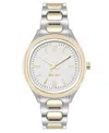 Anne Klein Women's Quartz Unique Silver-tone And Gold-tone Metal Alloy Watch, 33mm In Gray
