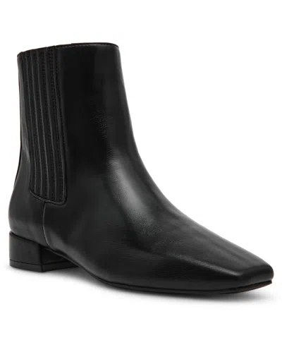 Anne Klein Women's Raspy Zipper Casual Booties In Black
