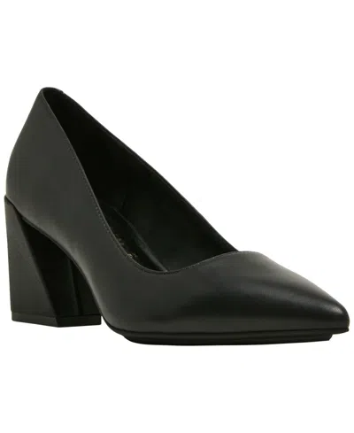 Anne Klein Women's Relena Leather Slip-on Pumps In Black