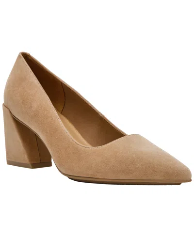 Anne Klein Women's Relena Leather Slip-on Pumps In Brown