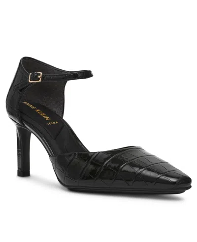 Anne Klein Women's Rosalind Ankle Strap Dress Pumps In Black