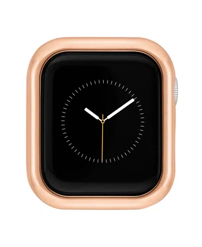 Anne Klein Women's Rose Gold-tone Alloy Protective Case Designed For 45mm Apple Watch In No Color