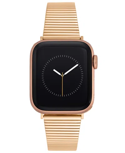 Anne Klein Women's Rose Gold-tone Stainless Steel Bar Band Designed For Apple Watch 42mm (series 1-3 Only) & 44