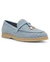 Anne Klein Women's Sadrine Slip Linen Loafers In Blue