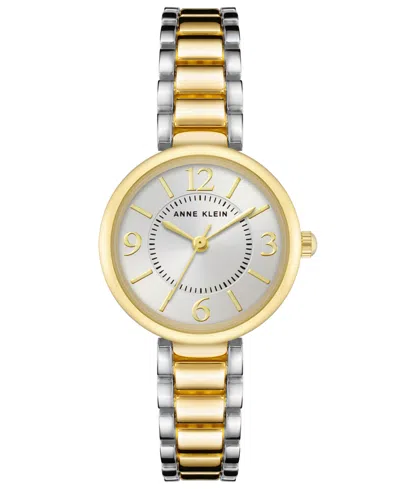 Anne Klein Women's Silver-tone And Gold-tone Alloy Bracelet Watch, 30.5mm In Silver-tone,gold-tone