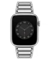 Anne Klein Women's Silver-tone Tapered Link Band Designed For Apple Watch 42mm (series 1-3 Only) & 44/45/46/49m In Silver-tone