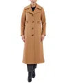 Anne Klein Women's Single-breasted Maxi Coat, Created For Macy's In Camel