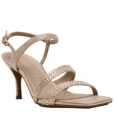 Anne Klein Women's Sonoma-c Square Toe Dress Sandals In Gold