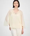 Anne Klein Women's Tie-neck Blouse In Neutral