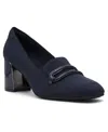 Anne Klein Women's Toni Stretch Block Heel Tailored Pumps