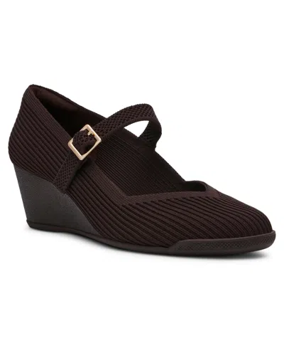 Anne Klein Women's Trixie Wedge Heel Pumps In Brown