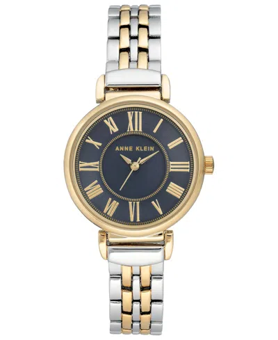 Anne Klein Women's Two-tone Bracelet Watch 30mm In Navy
