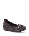 Anne Klein Women's Umeko Snip Toe Ballet Flats In Pewter Multi
