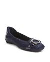 Anne Klein Women's Umeko Snip Toe Ballet Flats In Blue