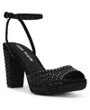 Anne Klein Vanna Ankle Strap Platform Sandal In Black