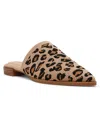 Anne Klein Women's Vassar Pointed Toe Knit Mules In Leopard