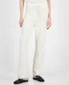 Anne Klein Women's Wide-leg Pull-on Knit Pants In Anne White