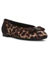 Anne Klein Kalea Pointy Toe Flat In Leopard