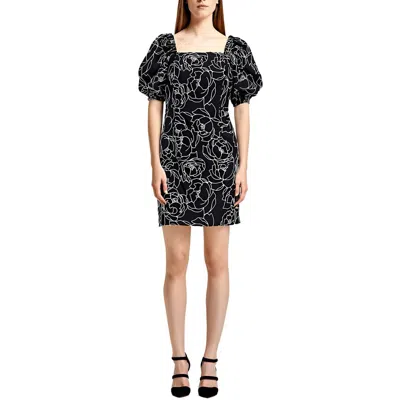 Anne Klein Womens Embroidered Manmade Mini Dress