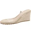 Anne Klein Womens Espadrille Open Toe Wedge Sandals In Multi