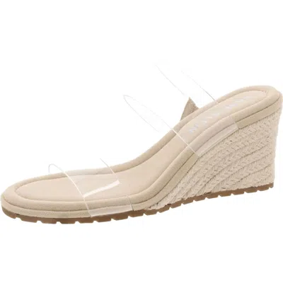 Anne Klein Womens Espadrille Open Toe Wedge Sandals In Multi