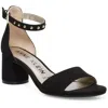 Anne Klein Womens Faux Suede Dressy Block Heel In Black