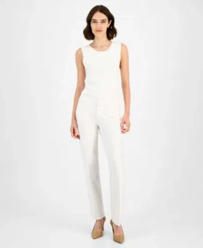 Anne Klein Womens Flare Leg Compression Pant 0p 16 In Black