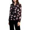 Anne Klein Women's Printed Long Sleeve Button-front Shirt In Multi