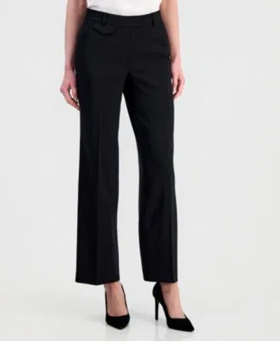 Anne Klein Womens High Rise Wide Leg Pants In Black