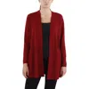 Anne Klein Womens Knit Cardigan Sweater In Red