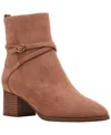 Anne Klein Womens Marie Block Heel Booties In Brown