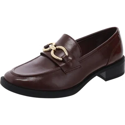 Anne Klein Womens Metallic Man Made Loafers In Green