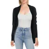 Anne Klein Womens Open Front Long Cardigan Sweater In Multi
